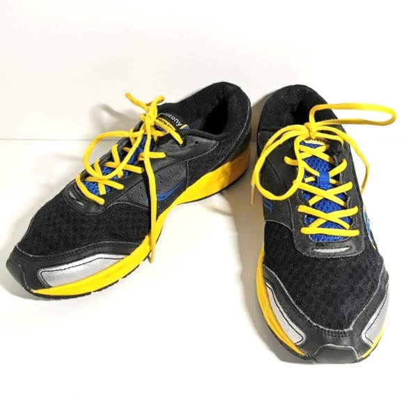 SAUCONY | Boys Runners, Black | Blue | Yellow - Picture 2 of 6